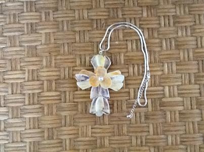 seashell cross necklace